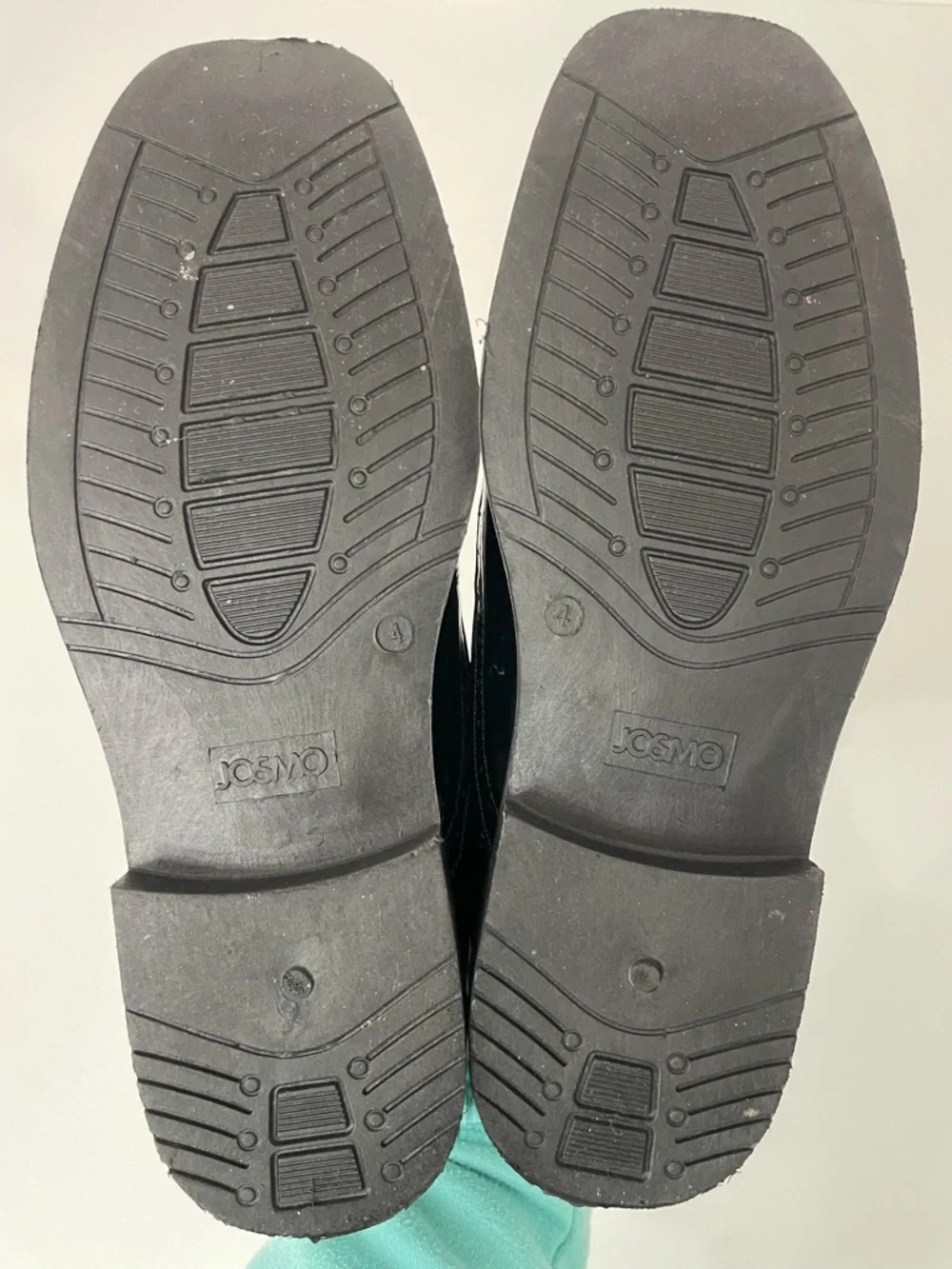 Josmo Boys Black Mirror Shine Dress Shoes, size 4